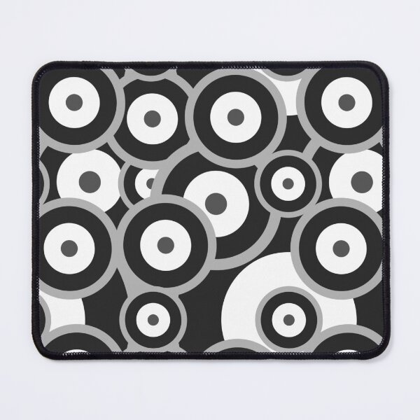 Item preview, Monochrome Repeat pattern Classic Retro RAF mod roundel designed and sold by ModSupporters.