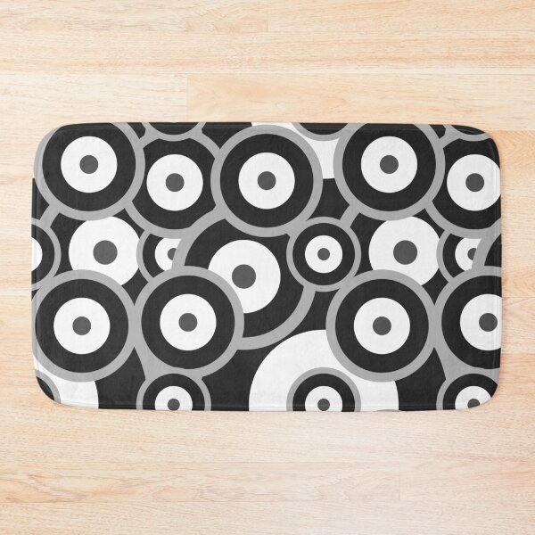 Item preview, Monochrome Repeat pattern Classic Retro RAF mod roundel designed and sold by ModSupporters.