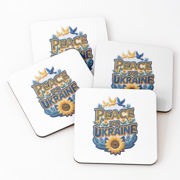 Item preview, Peace for Ukraine Embroidered Patch Design designed and sold by ArtDesignTp.
