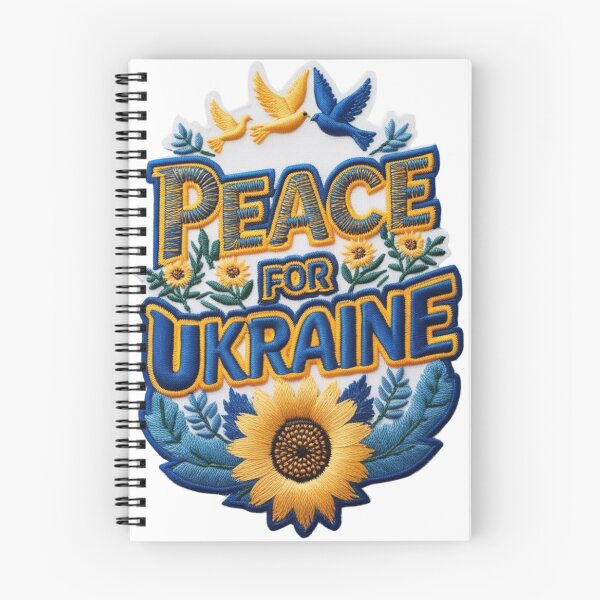 Item preview, Peace for Ukraine Embroidered Patch Design designed and sold by ArtDesignTp.