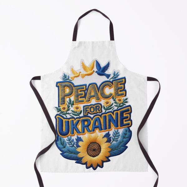 Item preview, Peace for Ukraine Embroidered Patch Design designed and sold by ArtDesignTp.