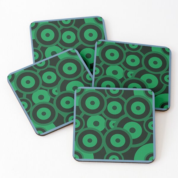 Item preview, Green Repeat pattern Classic Retro RAF mod roundel designed and sold by ModSupporters.