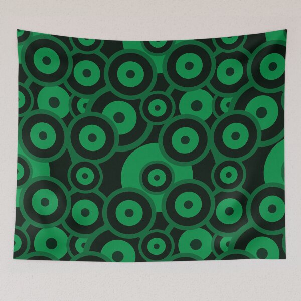 Item preview, Green Repeat pattern Classic Retro RAF mod roundel designed and sold by ModSupporters.