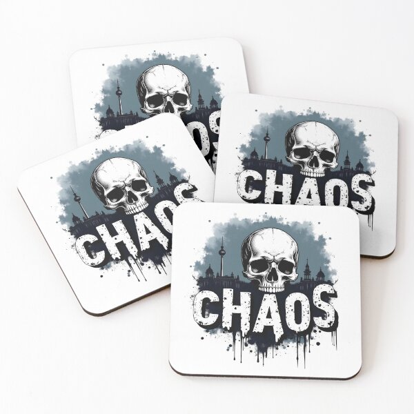 Item preview, Dark Berlin Chaos Skull designed and sold by Skullyjack.