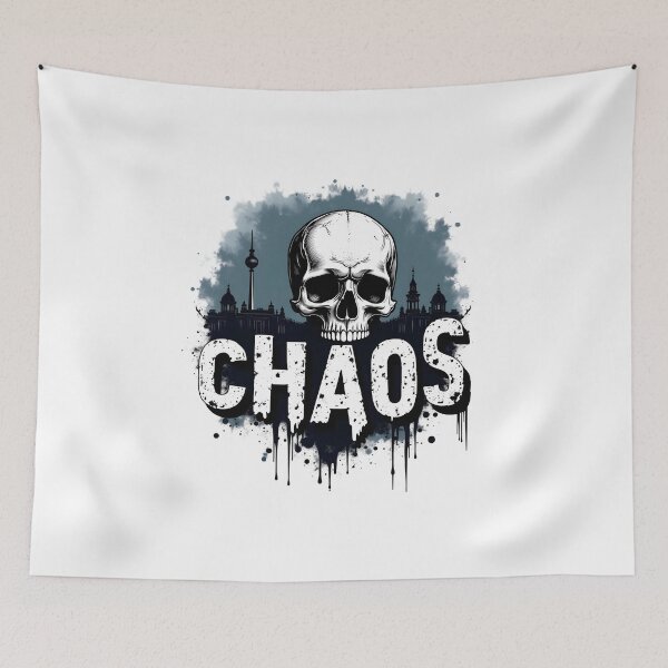 Item preview, Dark Berlin Chaos Skull designed and sold by Skullyjack.
