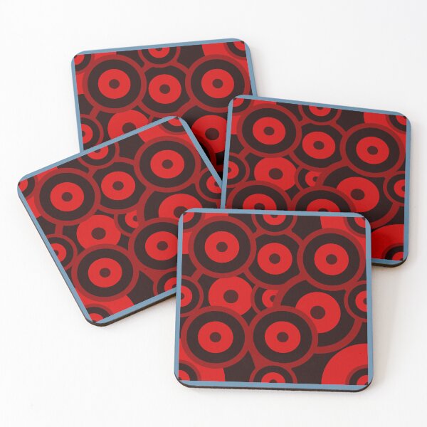 Item preview, Red Repeat pattern Classic Retro RAF mod roundel designed and sold by ModSupporters.
