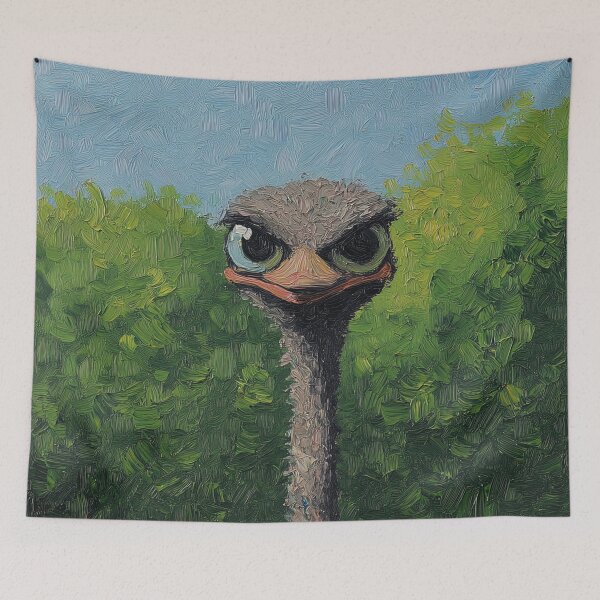 Item preview, Ostrich | Post-impressionist painting style designed and sold by ComicsFactory.