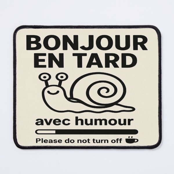 Item preview, Late Mode On – Funny Snail Poster designed and sold by MarinaBlackArt.