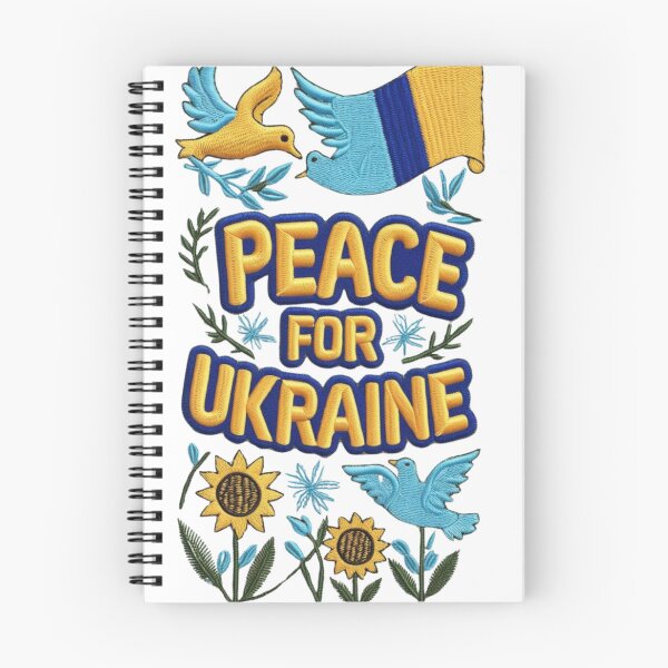 Item preview, Peace for Ukraine Embroidered Patch Design designed and sold by ArtDesignTp.