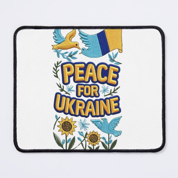 Item preview, Peace for Ukraine Embroidered Patch Design designed and sold by ArtDesignTp.