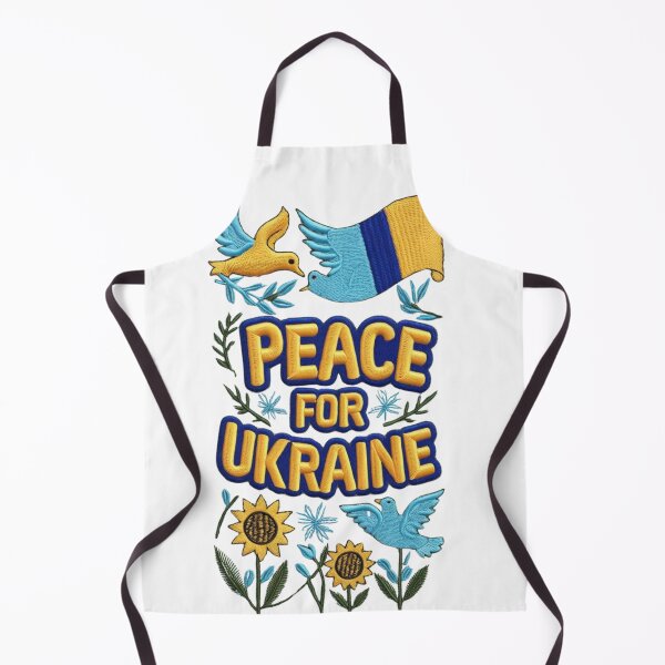 Item preview, Peace for Ukraine Embroidered Patch Design designed and sold by ArtDesignTp.