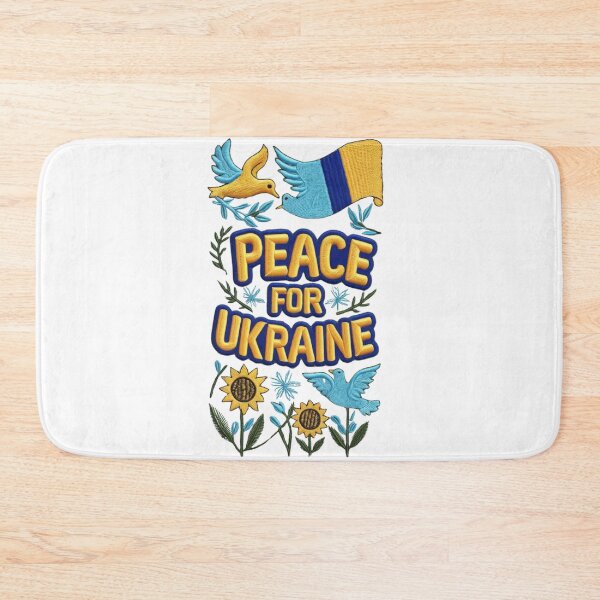 Item preview, Peace for Ukraine Embroidered Patch Design designed and sold by ArtDesignTp.