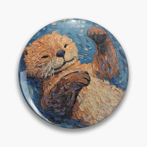 Item preview, Otter | Post-impressionist painting style designed and sold by ComicsFactory.