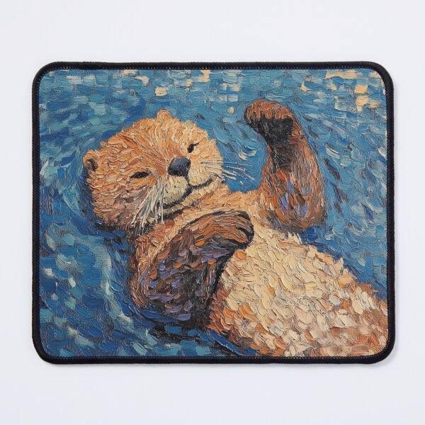 Item preview, Otter | Post-impressionist painting style designed and sold by ComicsFactory.