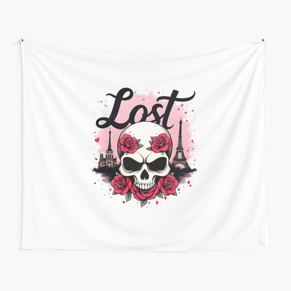 Artikel-Vorschau von Lost in Paris Skull Roses, designt und verkauft von Skullyjack.