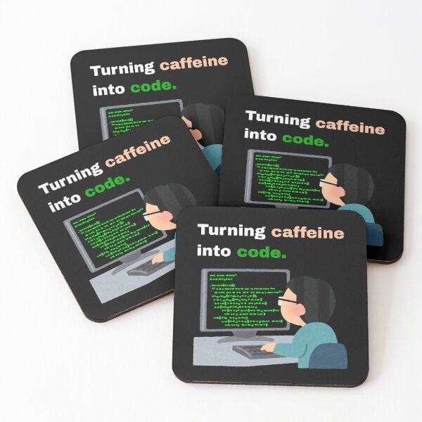 Item preview, Funny Programmer Gift - Turning Caffeine Into Code  designed and sold by Creastore.