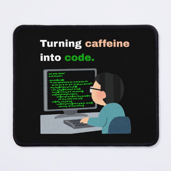 Item preview, Funny Programmer Gift - Turning Caffeine Into Code designed and sold by Creastore.