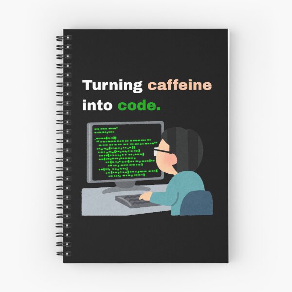 Item preview, Funny Programmer Gift - Turning Caffeine Into Code  designed and sold by Creastore.