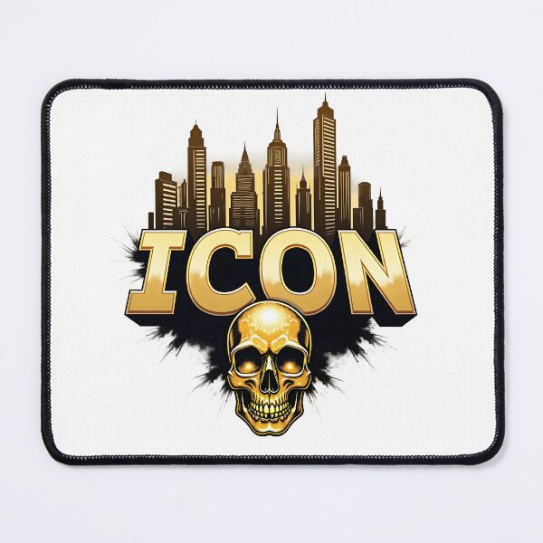 Item preview, Gold Icon Skull Skyline designed and sold by Skullyjack.