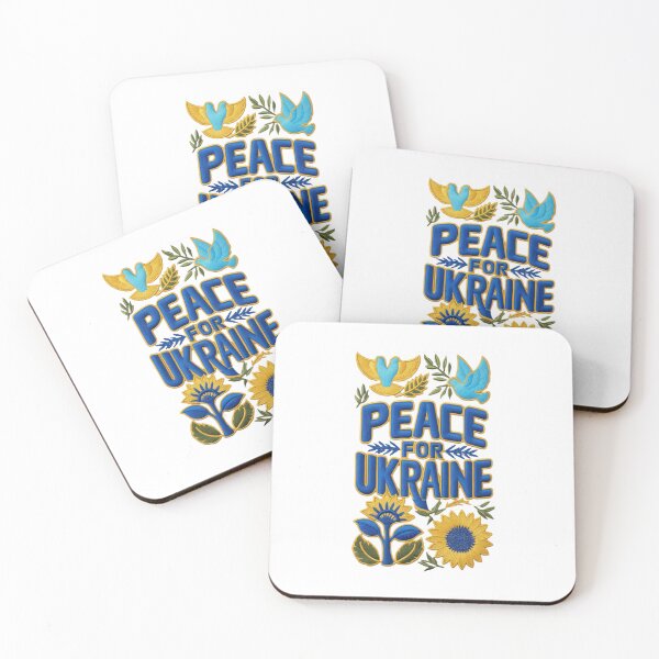 Item preview, Peace for Ukraine Embroidered Patch Design designed and sold by ArtDesignTp.