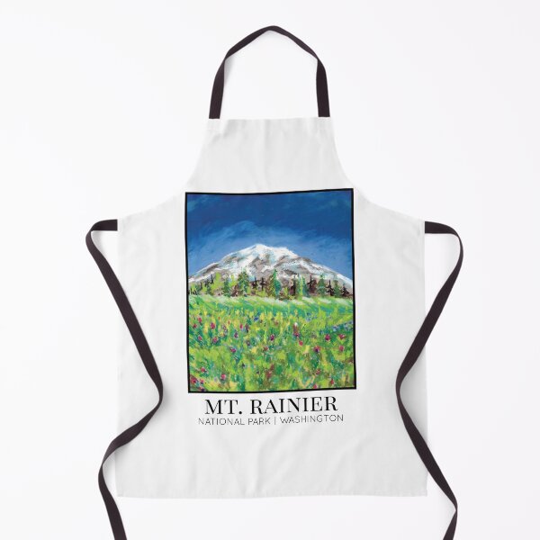 Item preview, Mount Rainier National Park Washington United States Oil Pastel designed and sold by SomeChicksArt.