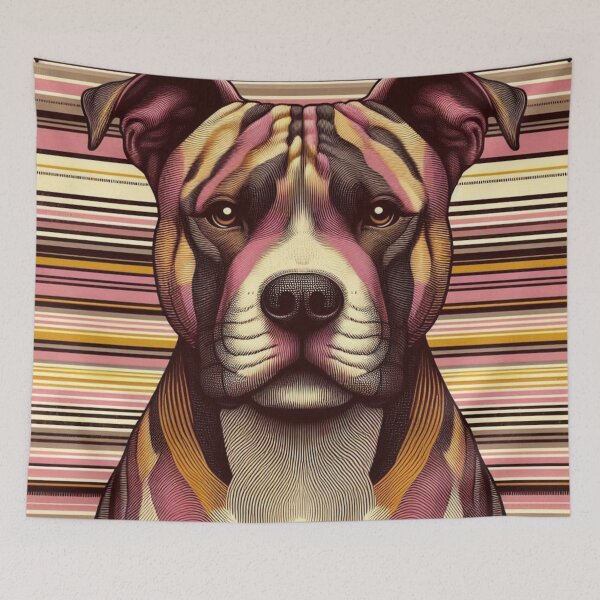 Item preview, Pitbull Life in Mid Century Modern designed and sold by FloridaWildOnes.