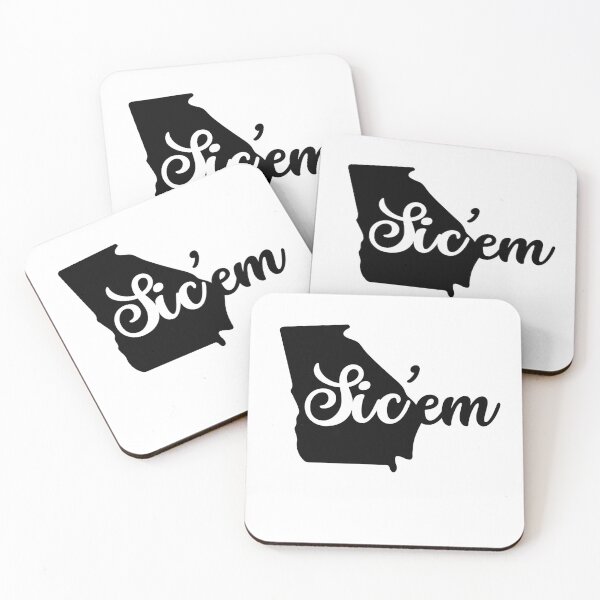 Item preview, Trendy Southern Retro Print, Goooo Dawgs Sic'Em Woof Woof Woof designed and sold by PUSH Proper Prints.