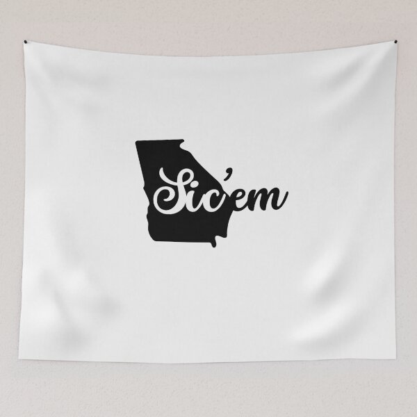 Item preview, Trendy Southern Retro Print, Goooo Dawgs Sic'Em Woof Woof Woof designed and sold by PUSH Proper Prints.