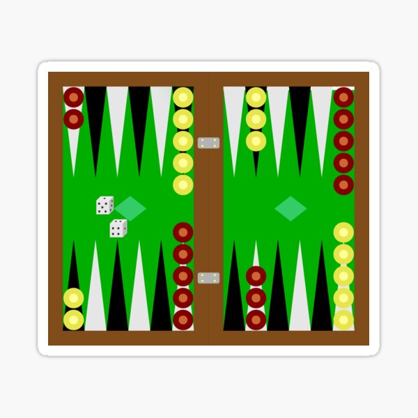 Backgammon Sticker