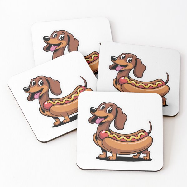 Item preview, Dachshund Hotdog | Sticker, T-Shirt designed and sold by NicolasGlowArt.