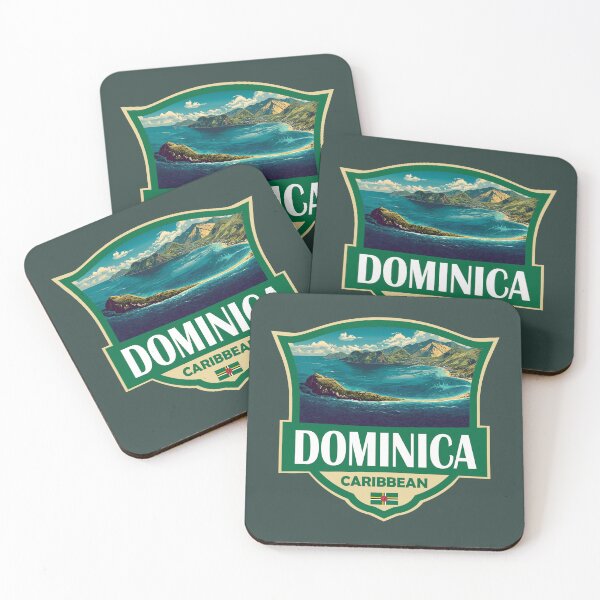 Item preview, Dominica Illustration Retro Badge designed and sold by KrisSidDesigns.
