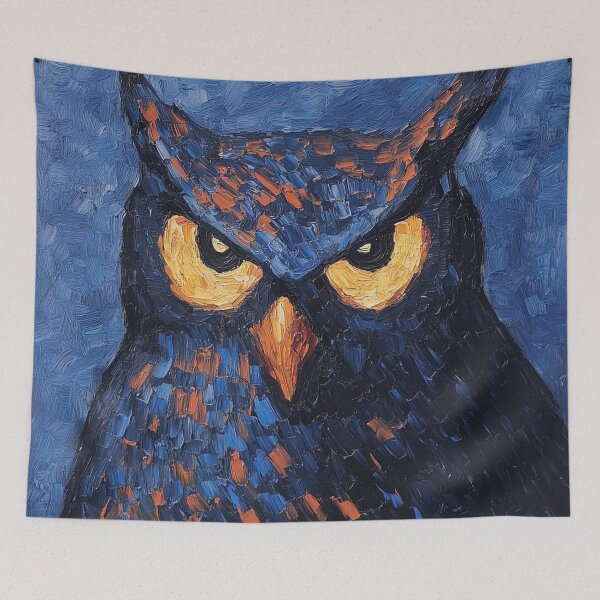 Item preview, Owl | Post-impressionist painting style designed and sold by ComicsFactory.