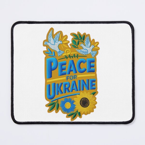 Item preview, Peace for Ukraine Embroidered Patch Design designed and sold by ArtDesignTp.