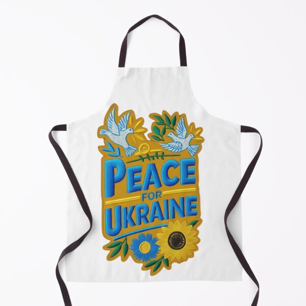 Item preview, Peace for Ukraine Embroidered Patch Design designed and sold by ArtDesignTp.