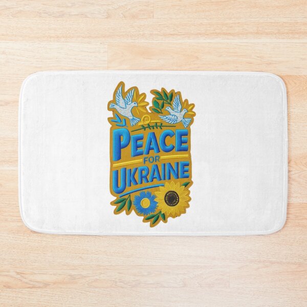 Item preview, Peace for Ukraine Embroidered Patch Design designed and sold by ArtDesignTp.