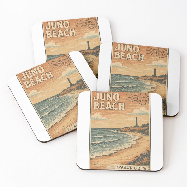 Item preview, Vintage Postcard: Juno Beach designed and sold by PosiPrints.