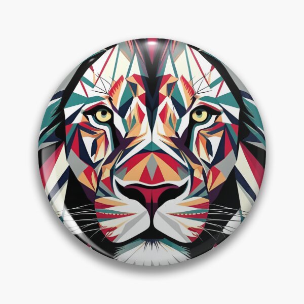Item preview, Geometric Lion Head – Futuristic Polygon Art designed and sold by Dreprogress.