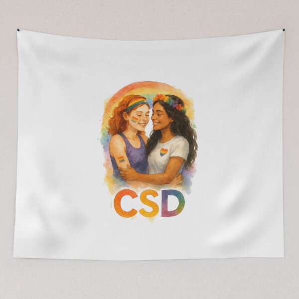 Item preview, CSD Love – Hug under the rainbow designed and sold by Design-Fabrik.