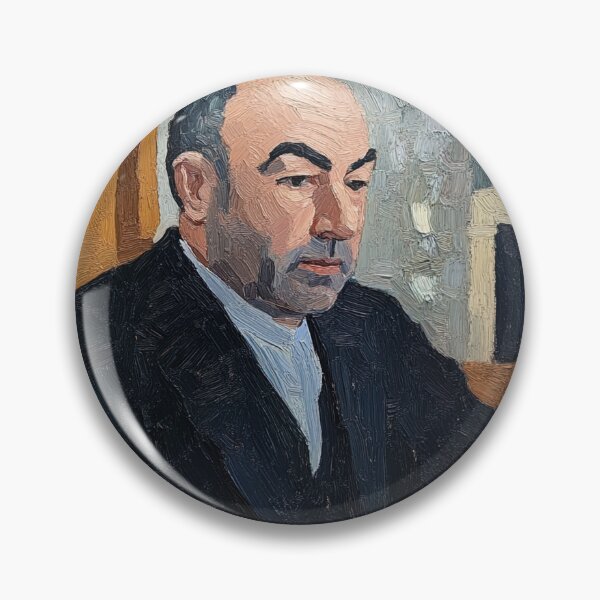 Item preview, Pablo Neruda | Post-impressionist painting style designed and sold by ComicsFactory.