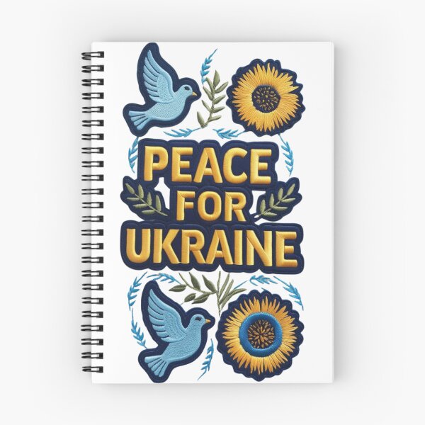 Item preview, Peace for Ukraine Embroidered Patch Design designed and sold by ArtDesignTp.
