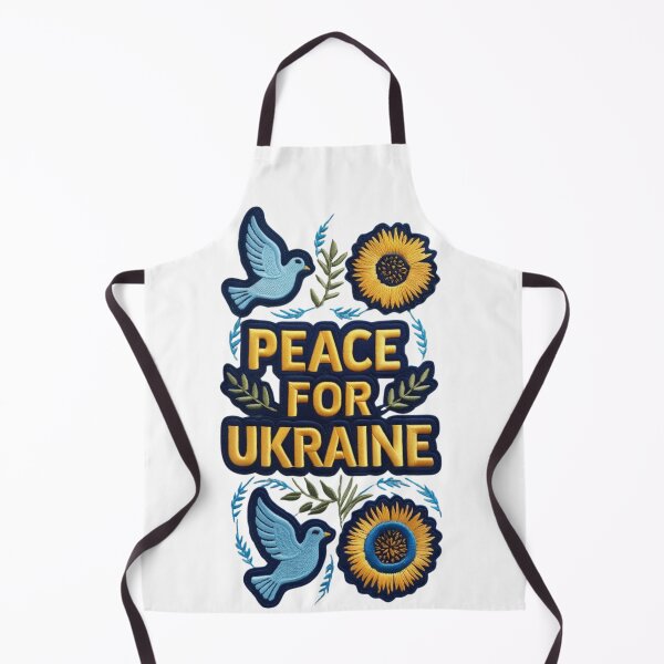 Item preview, Peace for Ukraine Embroidered Patch Design designed and sold by ArtDesignTp.