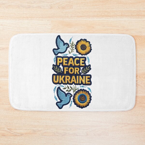 Item preview, Peace for Ukraine Embroidered Patch Design designed and sold by ArtDesignTp.