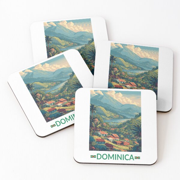 Item preview, Dominica Travel Art Vintage designed and sold by KrisSidDesigns.
