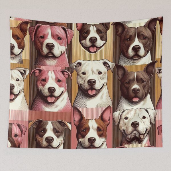 Item preview, Pitbull Lover Madness In Bold Stripes designed and sold by FloridaWildOnes.