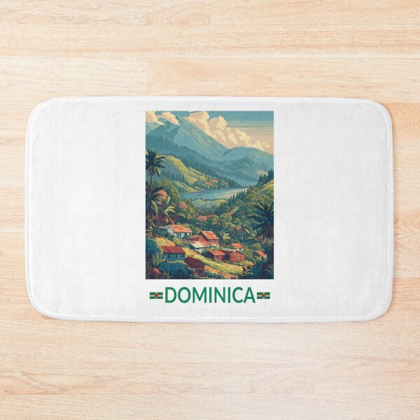 Item preview, Dominica Travel Art Vintage designed and sold by KrisSidDesigns.