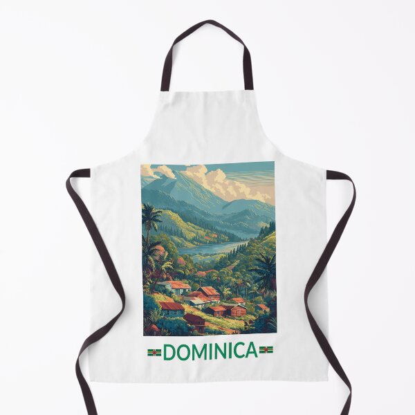 Item preview, Dominica Travel Art Vintage designed and sold by KrisSidDesigns.