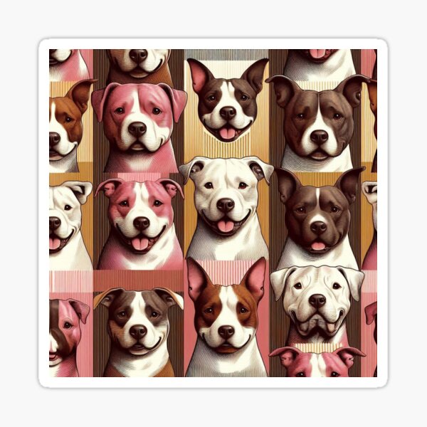 Item preview, Pitbull Lover Madness In Bold Stripes designed and sold by FloridaWildOnes.
