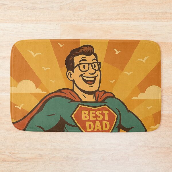 Item preview, Best Dad Ever Retro Superhero – Vintage Comic Style Father’s Day Gift designed and sold by Rushurban.