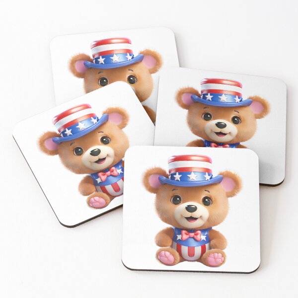 Item preview,  Kawaii Bear – Cute 4th of July Design designed and sold by MiraLumeStudio.