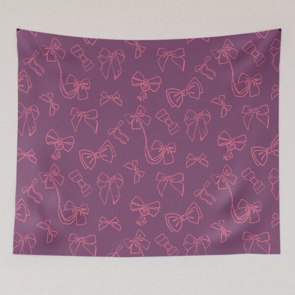 Item preview, Coquette bows and pink Aesthetic pattern designed and sold by Deepness2023.
